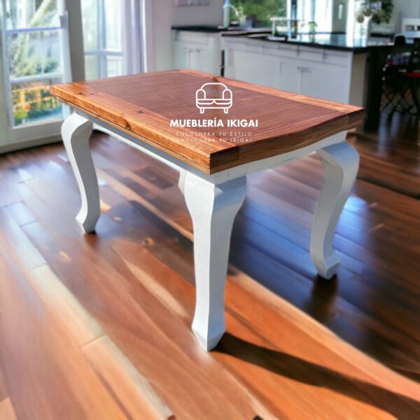 Mesa Normando | 6 Puestos | Miel con Blanco